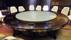广州天河Z60钢化玻璃火锅桌